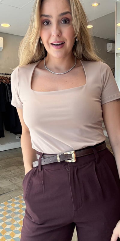 Blusa Manga curta Carol
