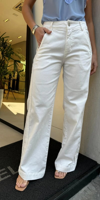 Calça Sarja Faixa Lateral