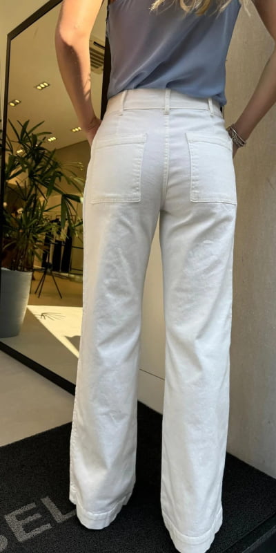 Calça Sarja Faixa Lateral