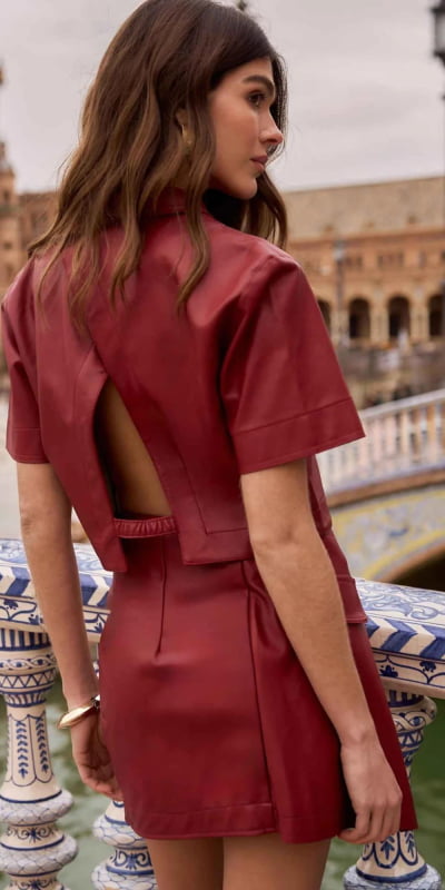 Casaqueto Efeito Leather