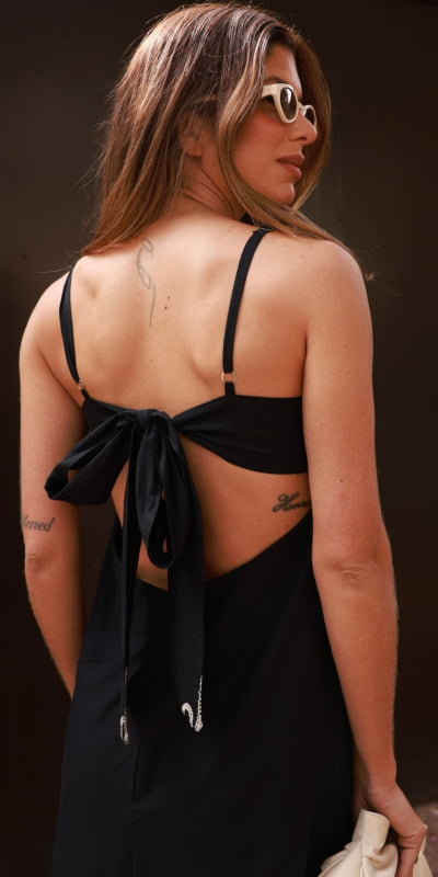 Vestido Longuete Barrado Vestido Longuete Barrado