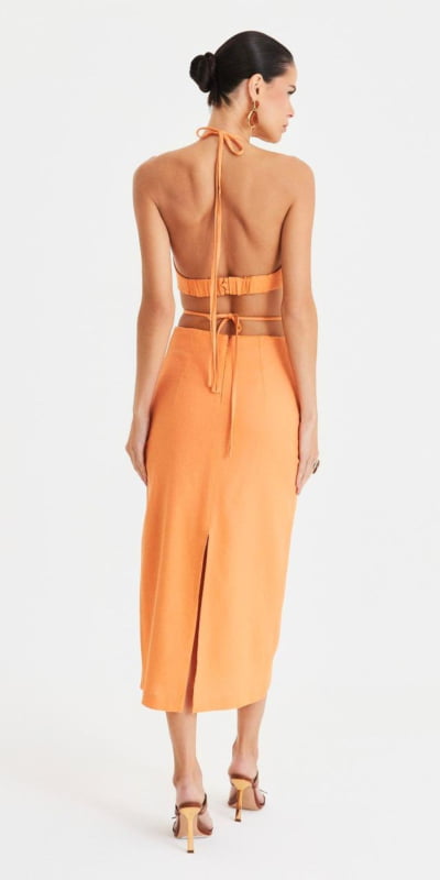 Vestido Longuete Fivela Vestido Longuete Fivela