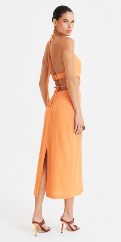 Vestido Longuete Fivela