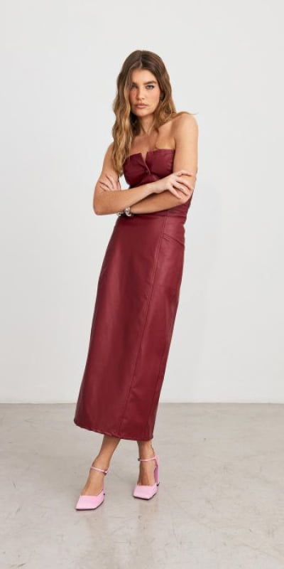 Vestido Midi sem alça