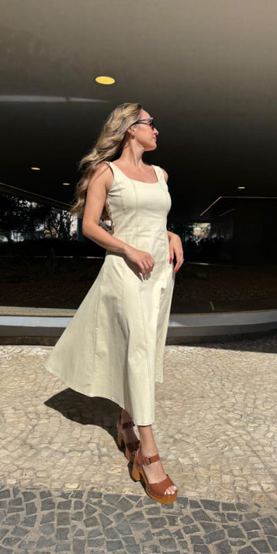 Vestido Midi Toptistich Vestido Midi Toptistich